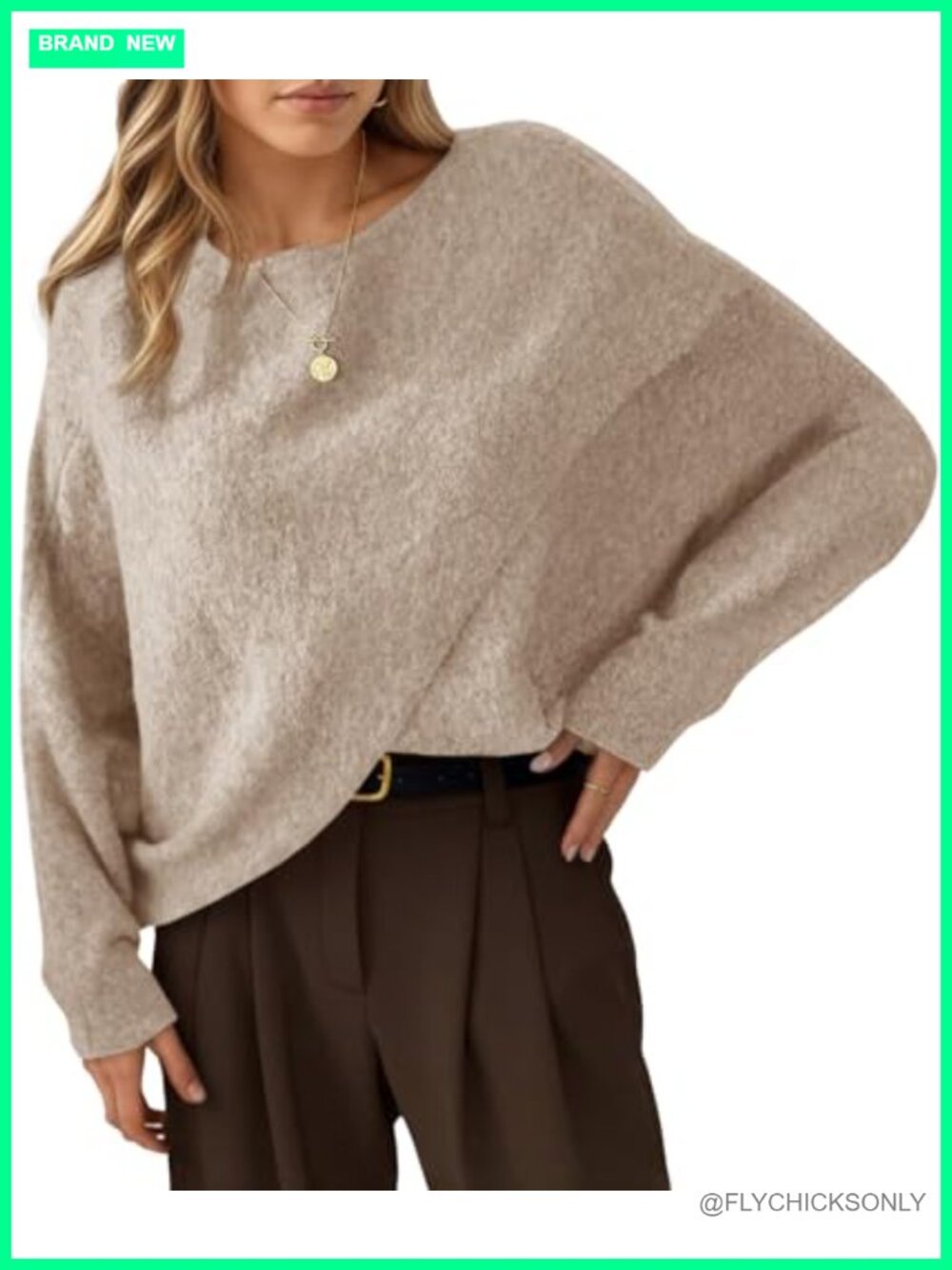 Oversized Batwing Poncho Sweater Asymmetrical Knit Pullover